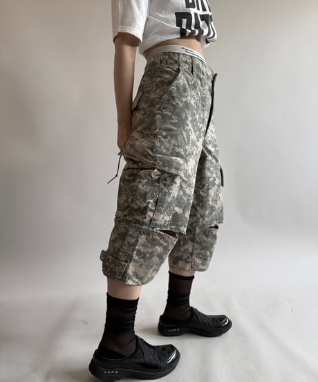 【USED】 Military Camouflage Cut off Shorts  / 250614-003