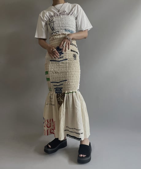 【RE;CIRCLE】RE Eco-Friendly Bag Shirring Tube Top / 230727-015