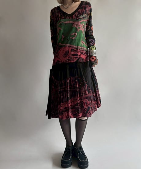 【USED】 Desigual.  L/S design One-Piece  /250906-022