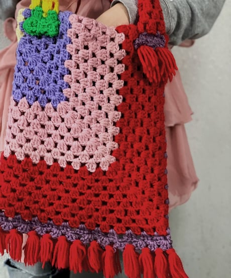 【RE;CIRCLE】 Granny Knit Bag ① /210125-0011