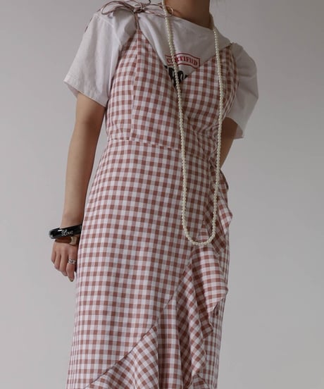 【USED】 Gingham Check Dress/ 220324-016