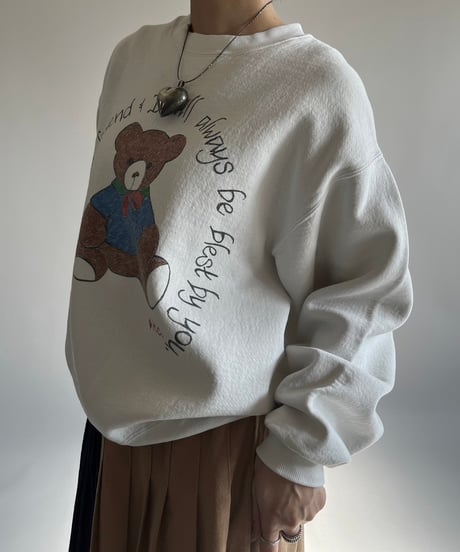 【USED】 Made in USA 90s Russell Athletic Hand Paint Sweat /250118-030