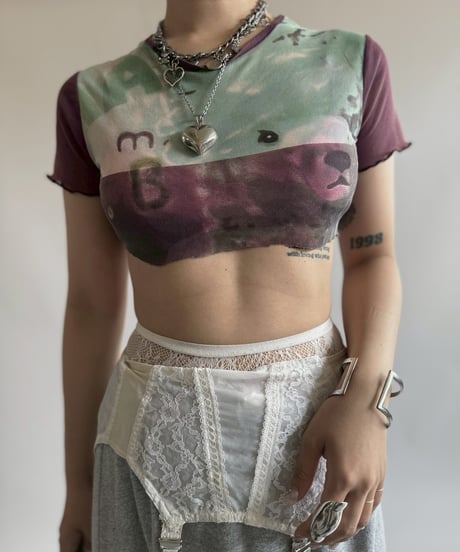 【USED】 Cop.Copine Cut Off Sheer Top  / 250705-013