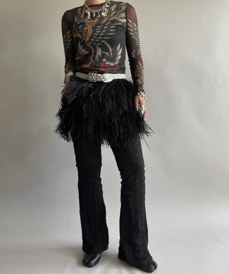 【USED】 Fur Mini Skirt/ 240914-023