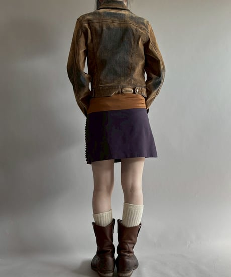 【USED】 Nike Cutting Design Mini Skirt/260314-021
