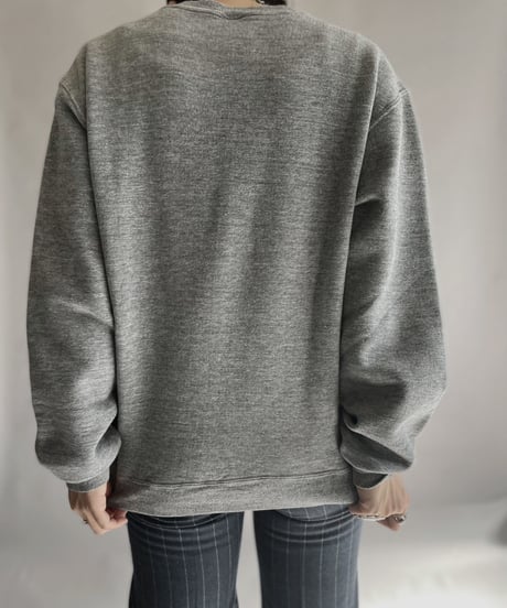 【USED】 Russele Long Sleeved Sweat Shirt Light Gray / 230128-001
