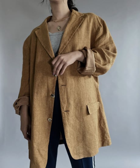 【USED】 Linen Tailored Jacket / 220903-013