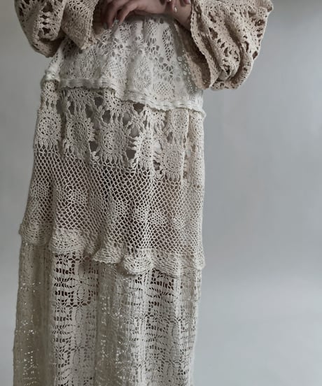 【RE;CIRCLE】 RE Crochet Lace One-piece / 220526-013