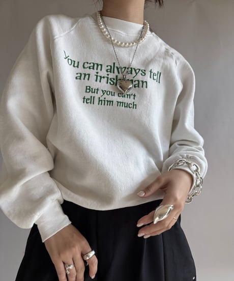 【USED】 Made in USA 90's Jerzees You Can Always... Sweat Top  /241223-006