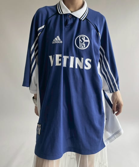 【USED】 adidas 98~99's Schalke 04 Soccer Shirt/ 250607-023