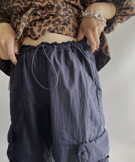 【USED 】Poly Gimmick Cargo Pants/ 231009-033