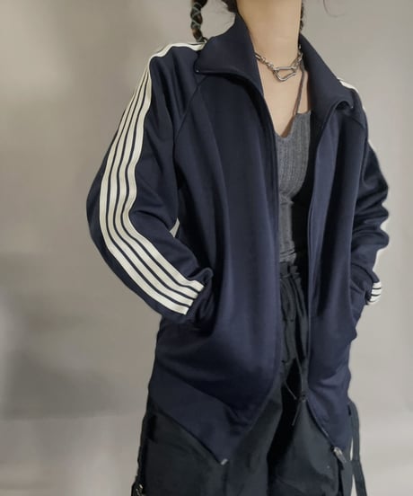 【USED】 Flair Fashion Jersey Top Navy / 230225-011