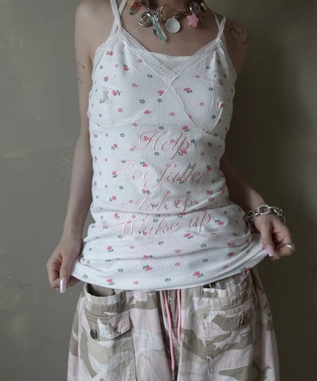 【RE;CIRCLE】 Re Embroidered Camisole Top  /  250724-016