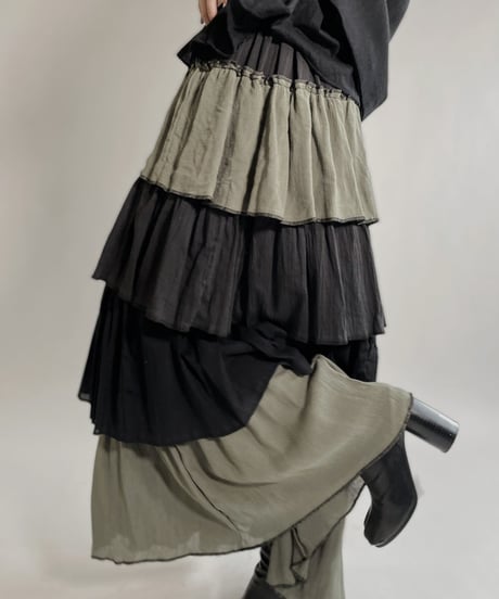 【RE;CIRCLE】 RE Indian Cotton Skirt / 220503-009