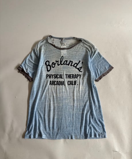 【USED】 70~80'S PHYSICAL THERAPY Ringer T-Shirt / 250614-019