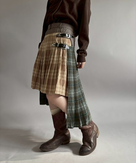 【RE;CIRCLE】 RE Kilt Long Skirt / 260108-005