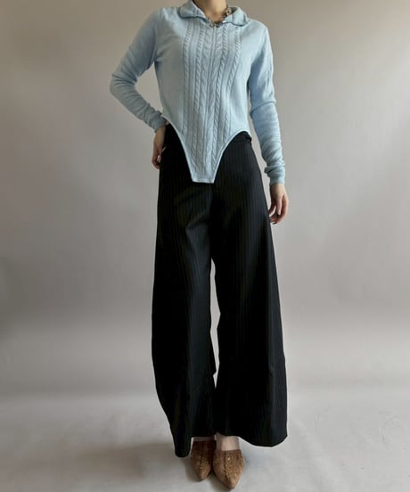 【RE;CIRCLE】 RE Rib Knit Leotard Top / 260416-001