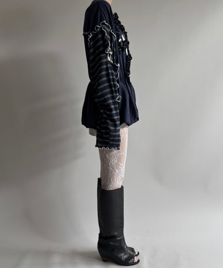 【RE;CIRCLE】 RE Mellow L/S Ribbon Top/ 250710-019