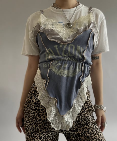 【RE;CIRCLE】 Re Mellow Leotard Camisole Top /  240725-003