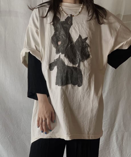 【USED】S/S T-shirt DOG② /210604-005