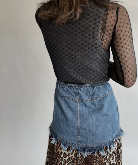【USED】 Long Sleeved Mesh Material Top / 220813-003