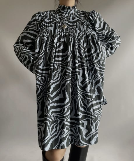 【USED】GANNI L/S Pleats Top / 231009-028