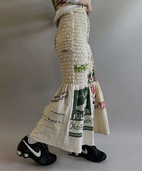 【RE;CIRCLE】RE Eco-Friendly Bag Shirring Skirt/ 230828-010