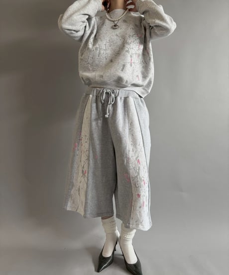 【USED】 Paint Short Sweat / 250925-013