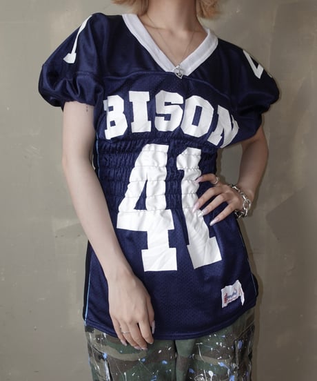 【RE;CIRCLE】 Re Shirring Football Shirt  /  250724-034