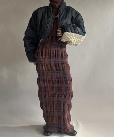 【RE;CIRCLE】 RE MA1 × Alan Knit Short Jacket / 241219-005