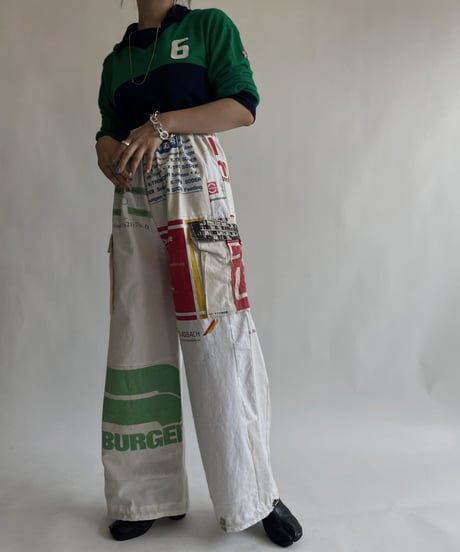 【RE;CIRCLE】 RE Eco-Friendly Bag Draw Cord Pants / 220825-020