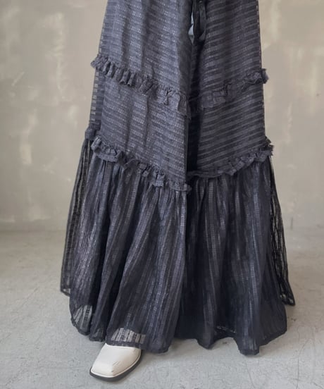 【USED】  See-through Lace L/S One-piece/220220-001