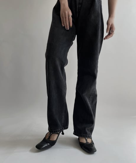 【USED】   Levi's Denim Pants 501 Black / 220416-020
