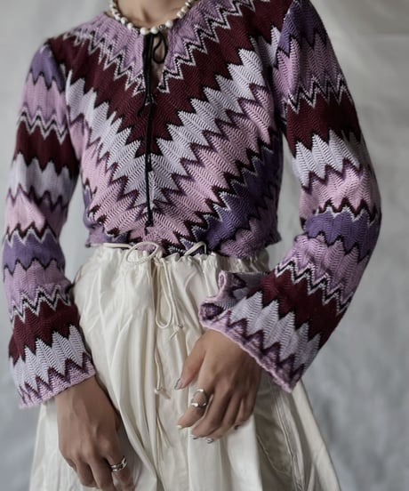 【USED】   Crochet L/S Top/210926-003