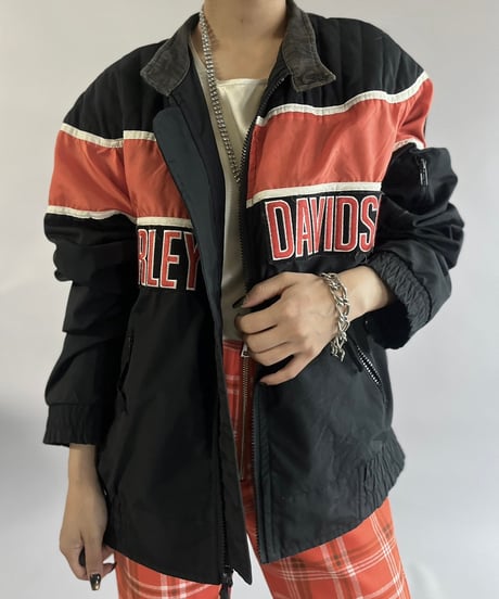 【USED】 Made in USA Harley Davidson Zip Up Jacket  /241109-012