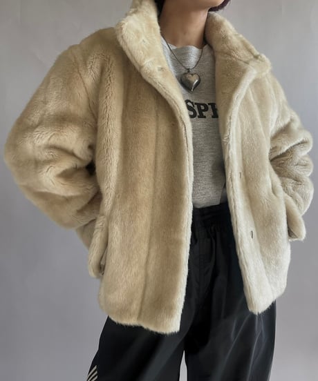 【USED】 Fake Fur Jacket /241221-003