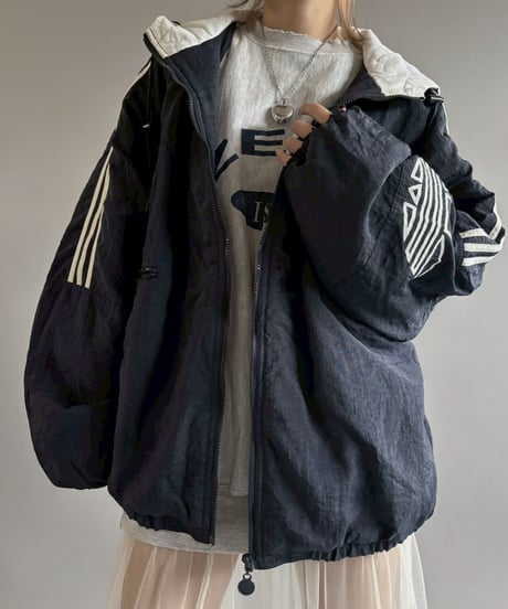 【USED】 80's adidas Padded Nylon Jacket / 251115-007