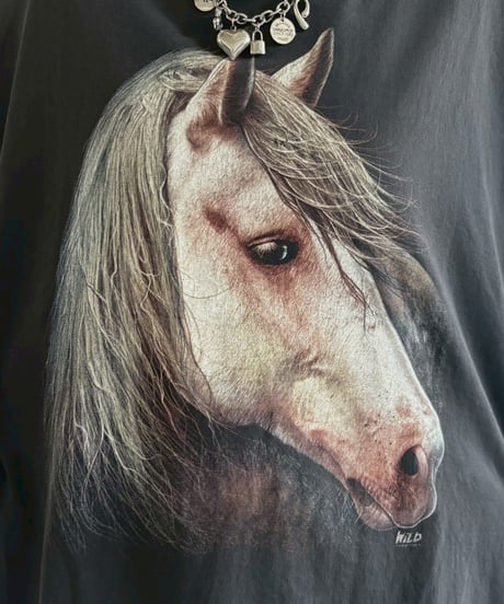 【USED】 Horse Print T-Shirt / 260613-008