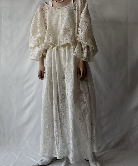 【RE;CIRCLE】  RE Lace L/S One-piece/20210819-047
