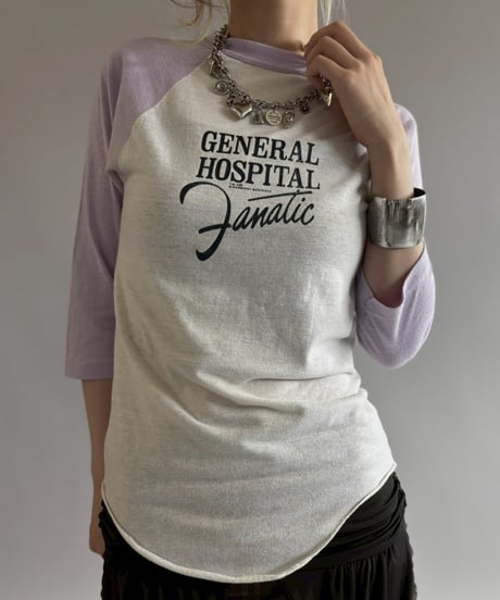 【USED】 70~80's General Hospital Raglan T-Shirt  / 260622-025