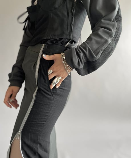 【RE;CIRCLE】 Re Front Zip Skirt/ 241003-006