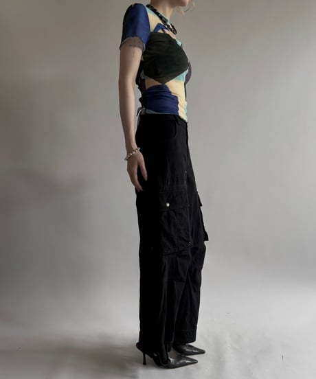 【USED】 Design S/S Sheer Top  / 250531-006