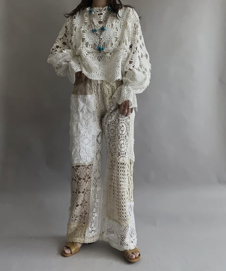 【RE;CIRCLE】 RE Crochet Kirikae Top / 230330-012