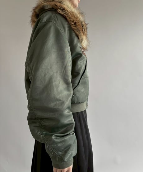 【RE;CIRCLE】  RE MA-1 Patched Fur Collar Short Jacket/ 251120-003