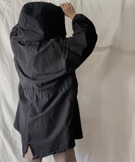 【USED】 Dyed Black US Snow Hoodie  /201020-019