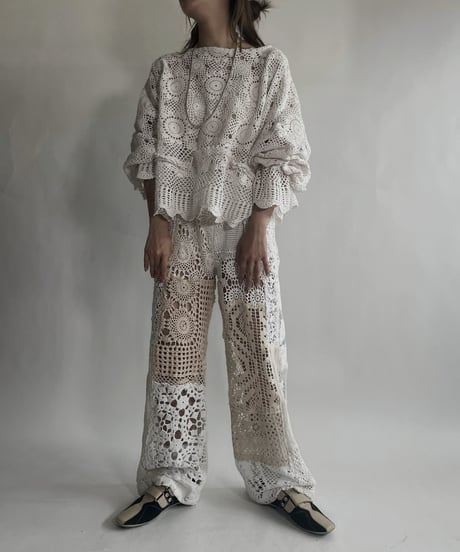 【RE;CIRCLE】 RE Crochet Top / 220623-012
