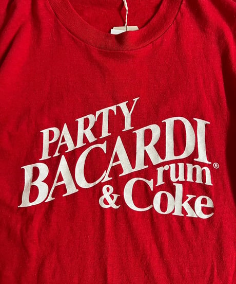 【USED】Made in USA 80's Screen Stars Vest BACARDI T-Shirt /240824-048