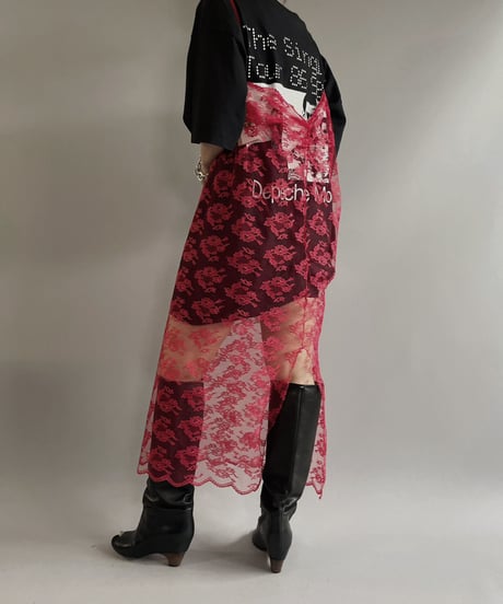 【USED】 Flower Pattern Camisole One-piece / 230701-009