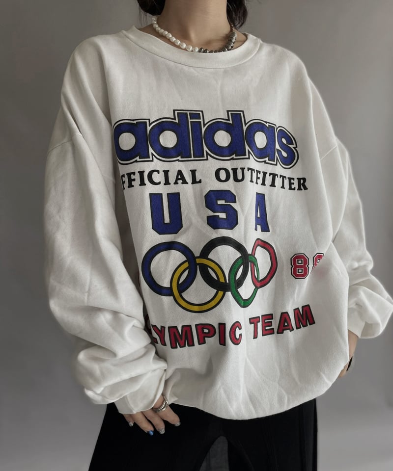 USED adidas 1988 USA Olympic Sweat Shirt 23