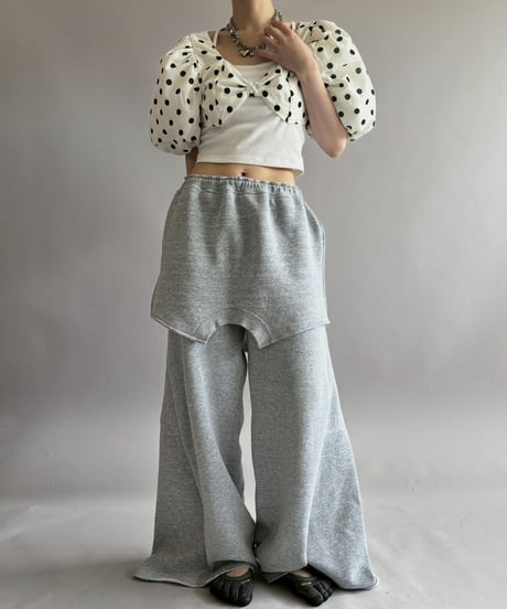 【RE;CIRCLE】 RE Sweat Pants Deformed / 260404-004